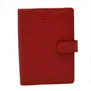 Louis Vuitton Agenda Epi Leather Case Wallet Castilian Red